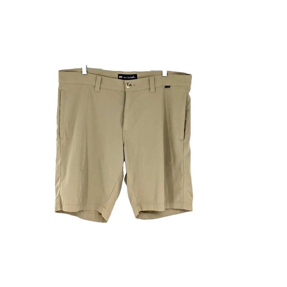 TRAVIS MATTHEW Shorts SIZE 36 Tan Golf Vacation Resort Cruise Excellent